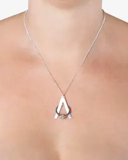 Halsband Ringhållare Lambda Silver