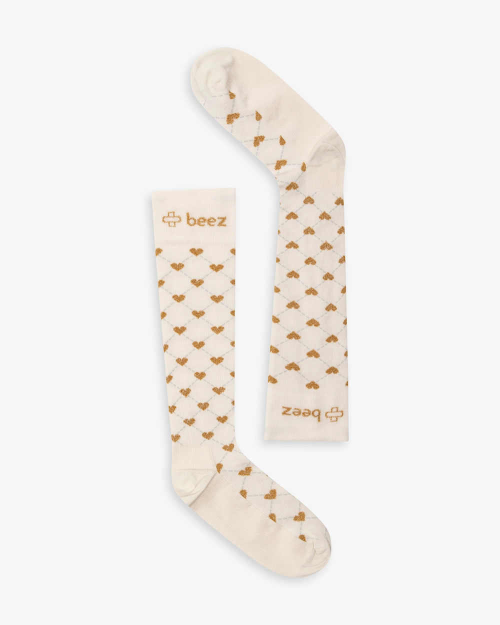 Beez Støttestrømpe Erta Off white