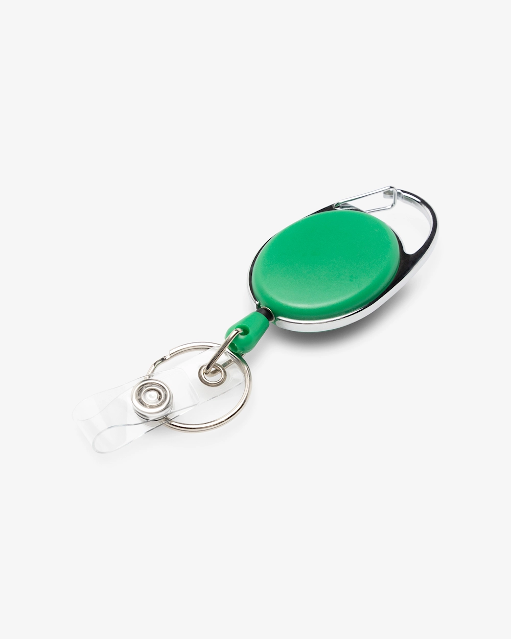 Oval Mørkegrønn Jojo-kortholder