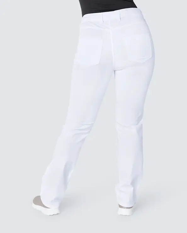 South West Nova Hvit Slim-fit Bukse Dame