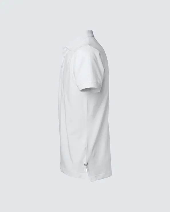 South West Morris Hvit Piké Unisex Svarte Detaljer
