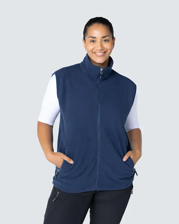 South West Winnipeg Fleece Vest Unisex Marineblå