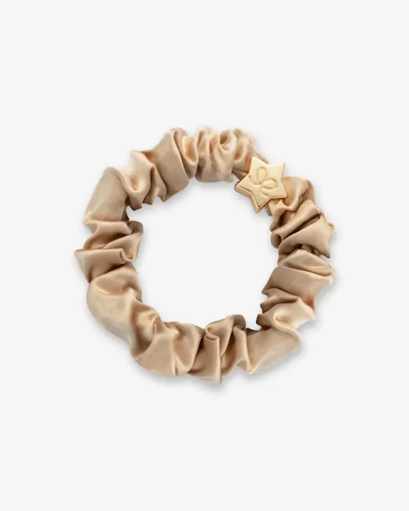 byEloise Scrunchie Gold Star  Sand
