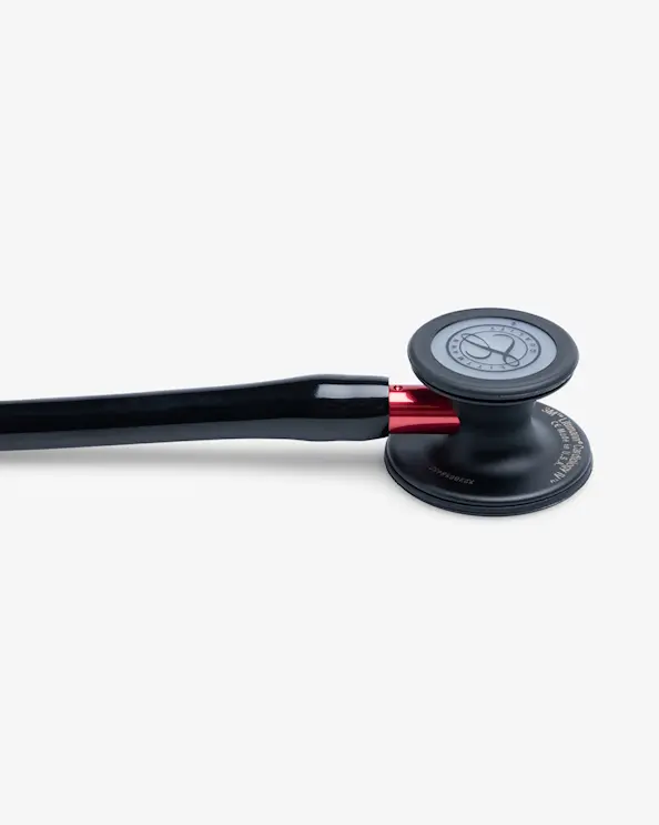 Littmann Cardiology IV Stetoskop Svart/Svart/Röd