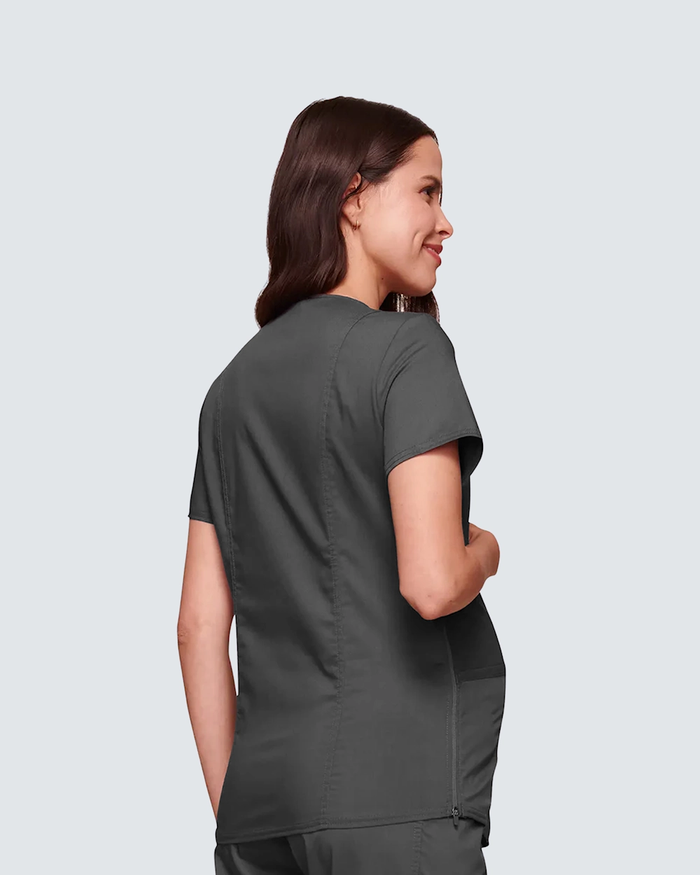 Cherokee Maternity Top Mock Wrap Grafit
