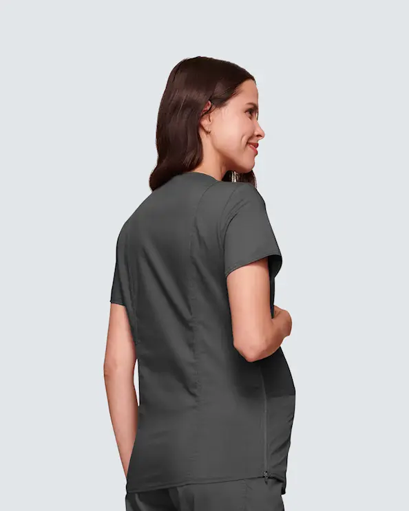 Cherokee Maternity Top Mock Wrap Grafit