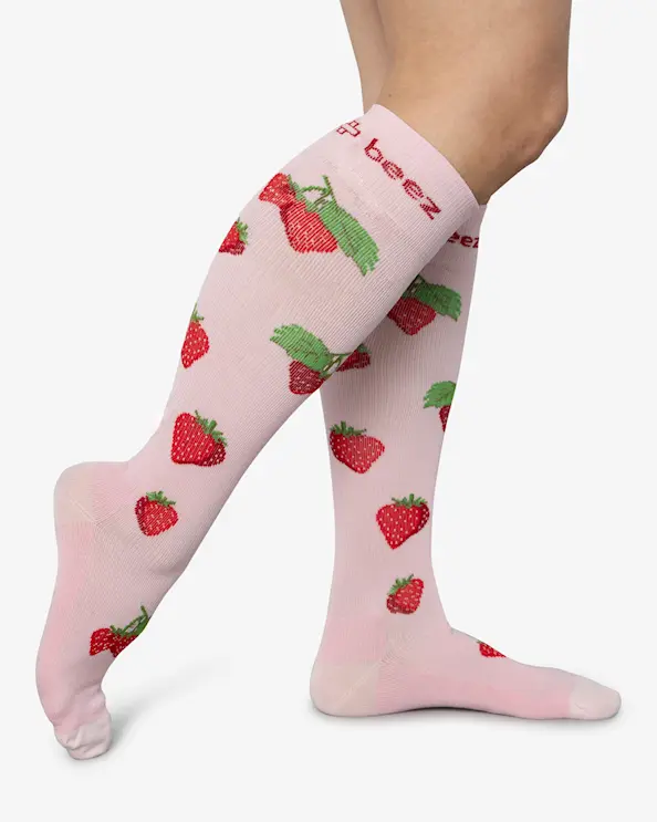 Beez Stödstrumpa bred vad Berrie Ljusrosa