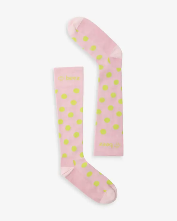 Beez Støttestrømpe Vera Prick Lys pink