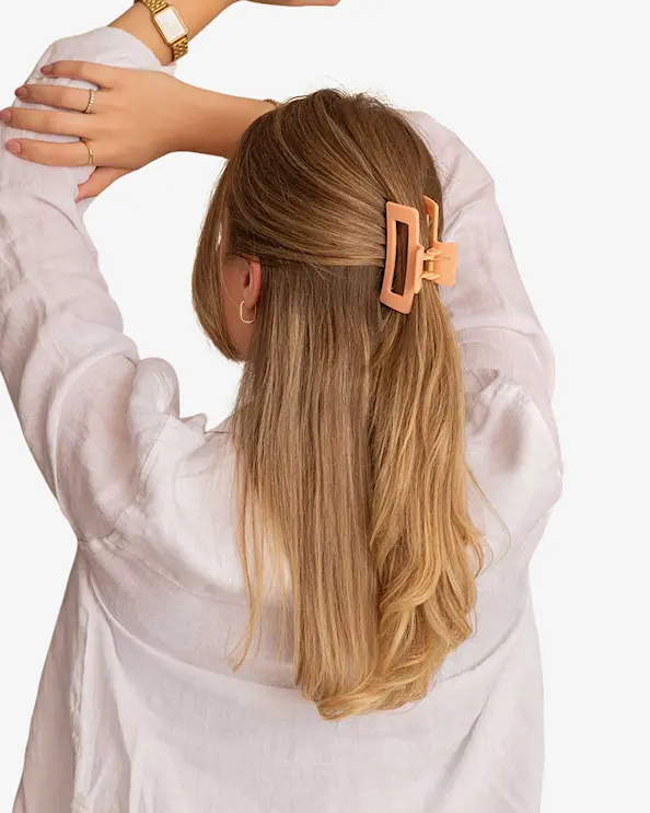 Léonie Hårspange Medium Oransje