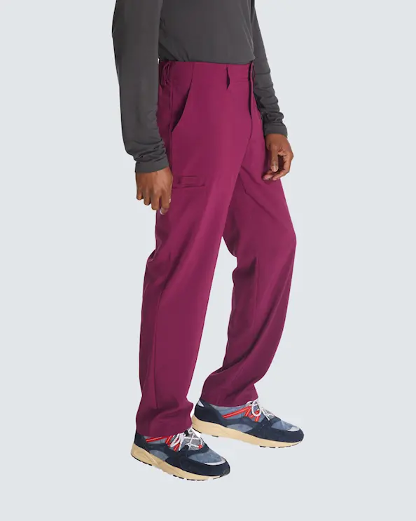 Dickies Arbetsbyxa resår och knapp Herr Vinröd