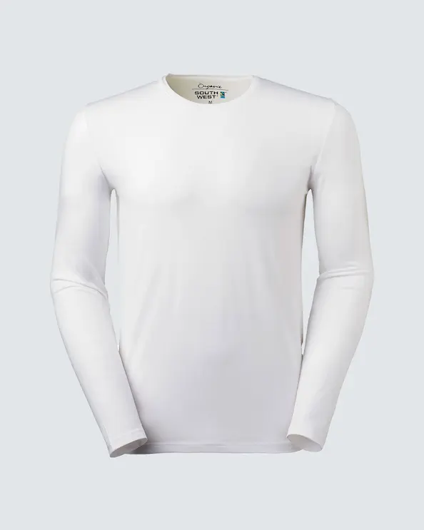 South West Långärmad T-shirt Leo Vit