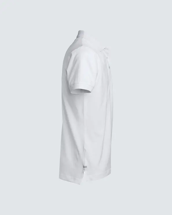 South West Morris Hvit Piké Unisex Svarte Detaljer