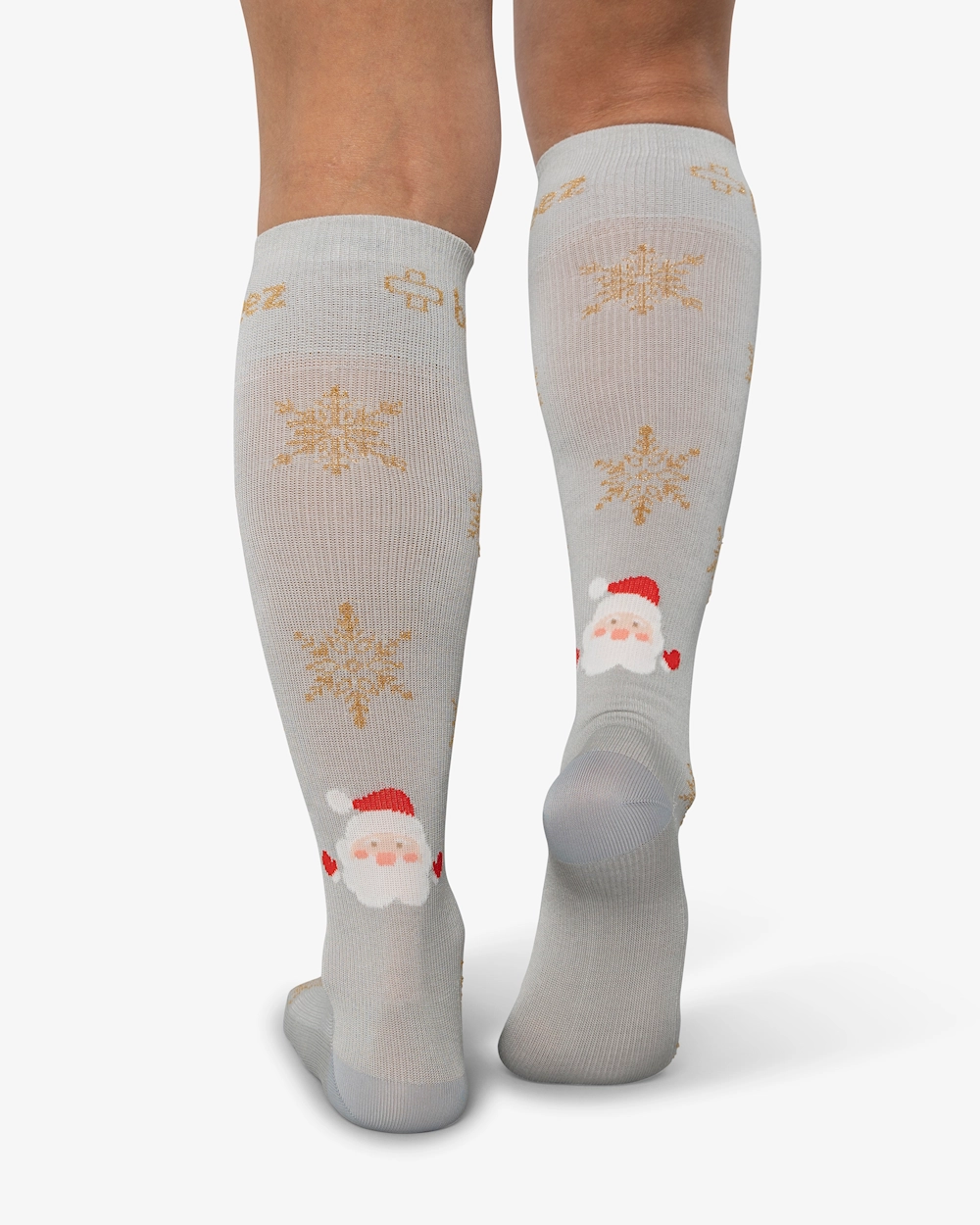 Beez Stödstrumpa Santa Grå