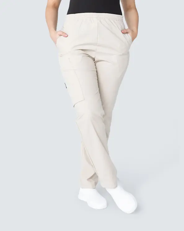 Almedahls Khaki Bukser med Elastik Unisex