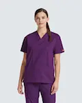 Dickies busseronne med v-hals Lilla