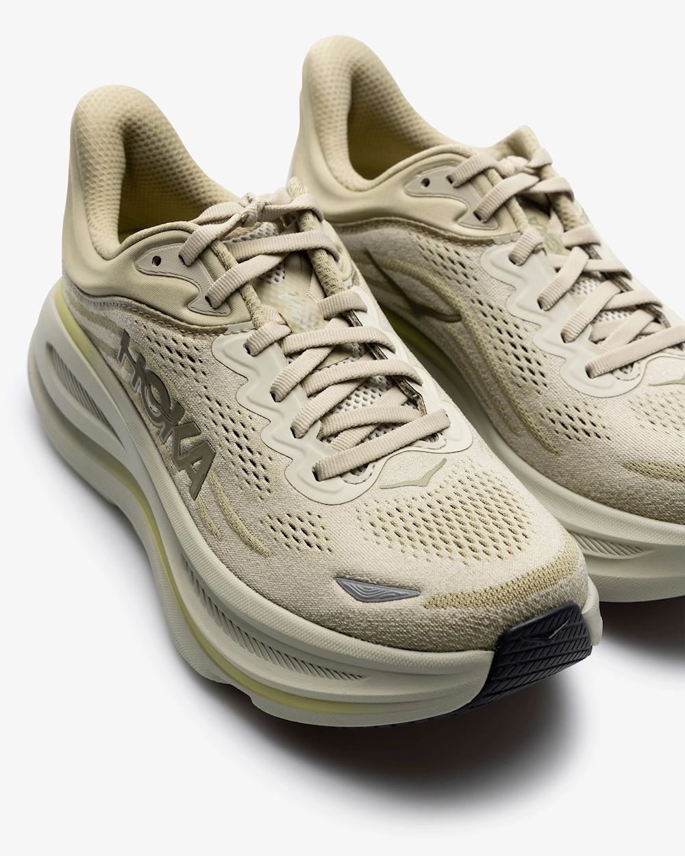 Hoka M Bondi 9 Joggesko Grassland/Oyster Mushroom