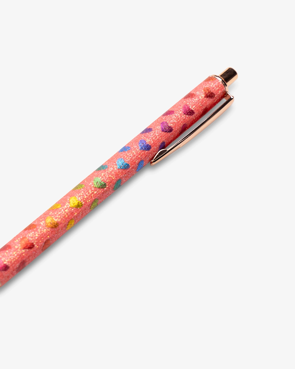 Bläckpenna glitterhjärta Orange