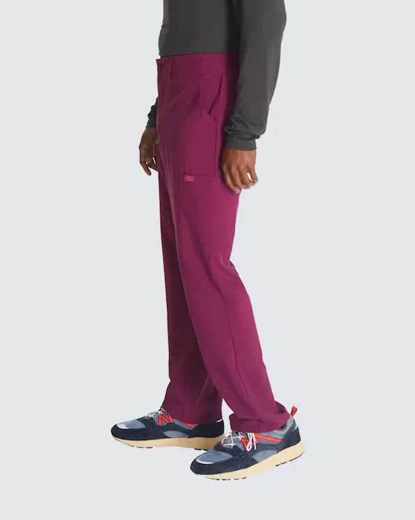 Dickies Arbetsbyxa resår och knapp Herr Vinröd