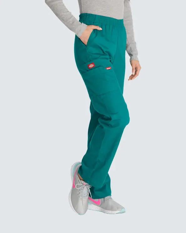 Dickies arbeidsbukse med elastisk strikk Mørke grønn