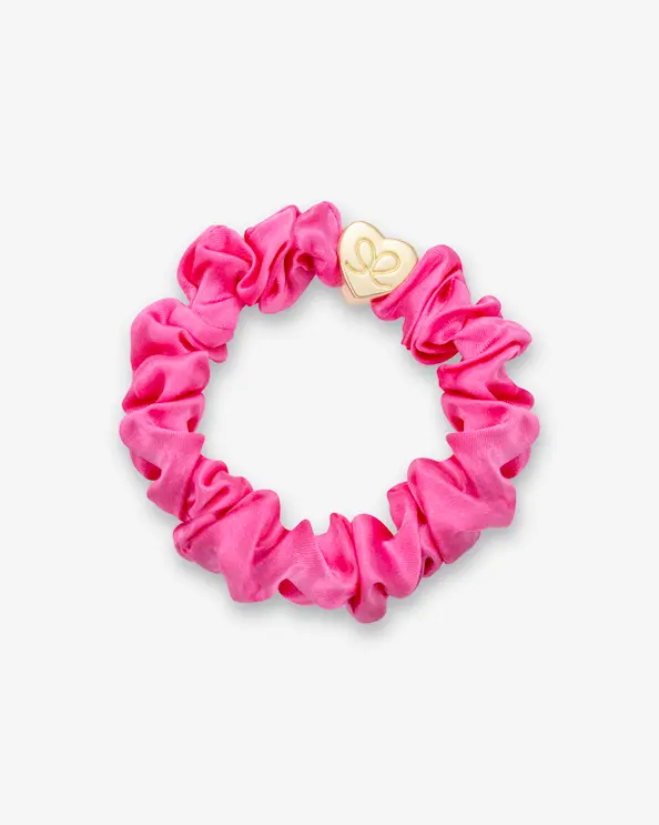 byEloise Scrunchie Gold Heart   Rosa