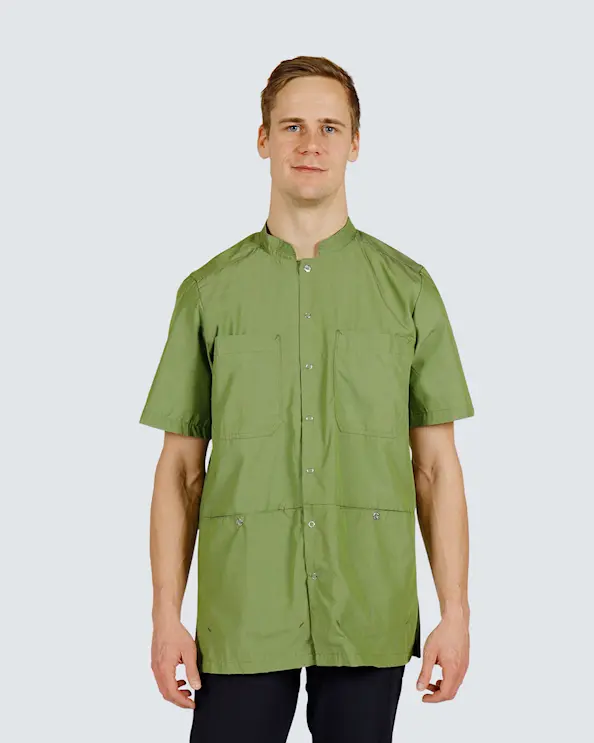 Nybo Nature Lysrgrøn Tunika med Knapper Unisex