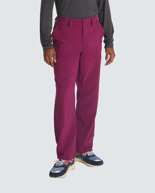 Dickies Arbetsbyxa resår och knapp Herr Vinröd