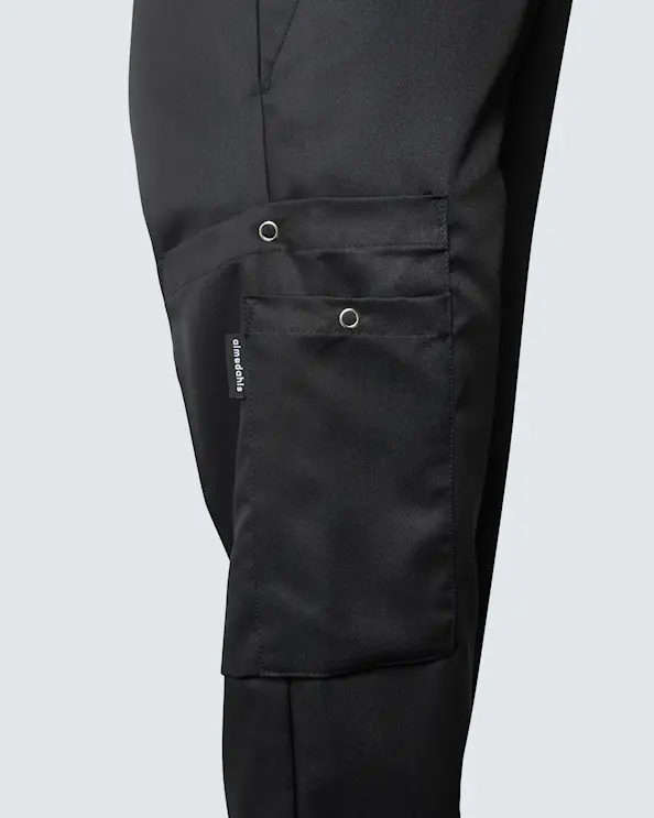 Almedahls Sort Bukser med Elastik Tencel Unisex