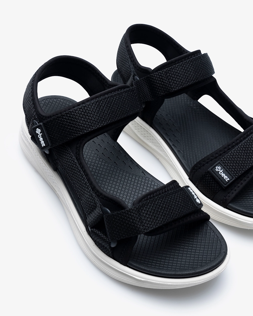 Beez Zen Velcro Sandal  Svart