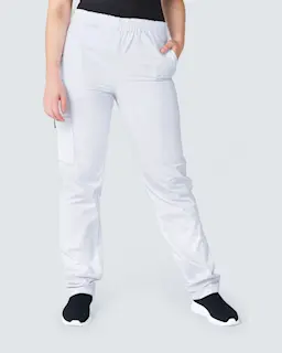 Almedahls Vit Byxa med Lång Benlängd Unisex