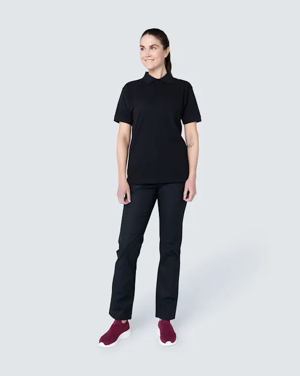 South West Tricot Dan Svart Pikétröja Unisex