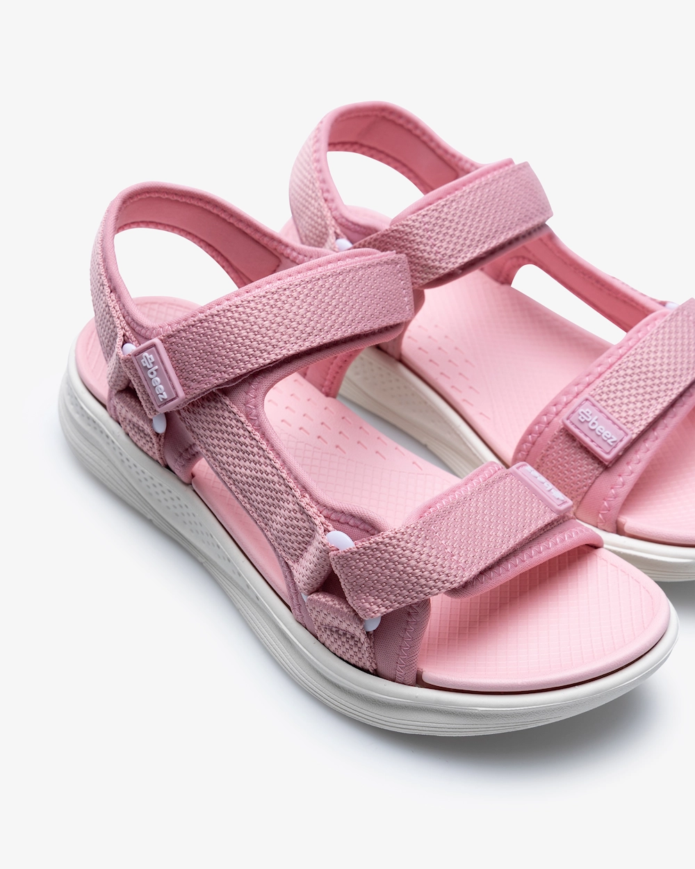 Beez Zen Velcro Sandal  Rosa