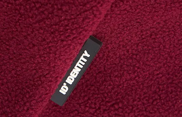 ID Identity Microfleecejacka Zip-n-mix Herr Vinröd