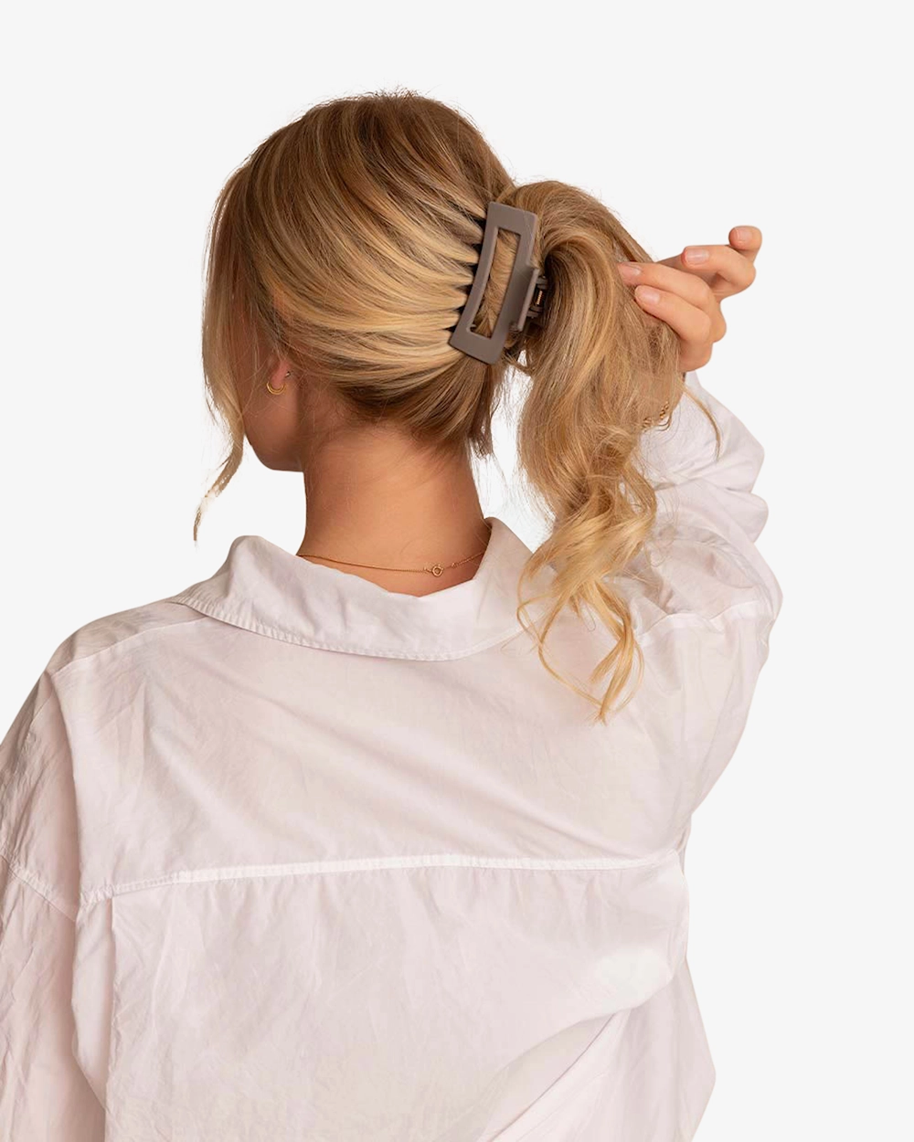 Léonie Hårklämma Medium  Taupe