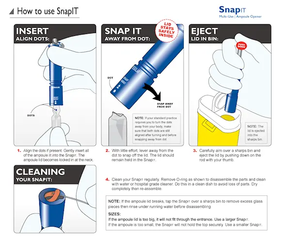 SnapIT Trolley Large Rød Ampulåbner
