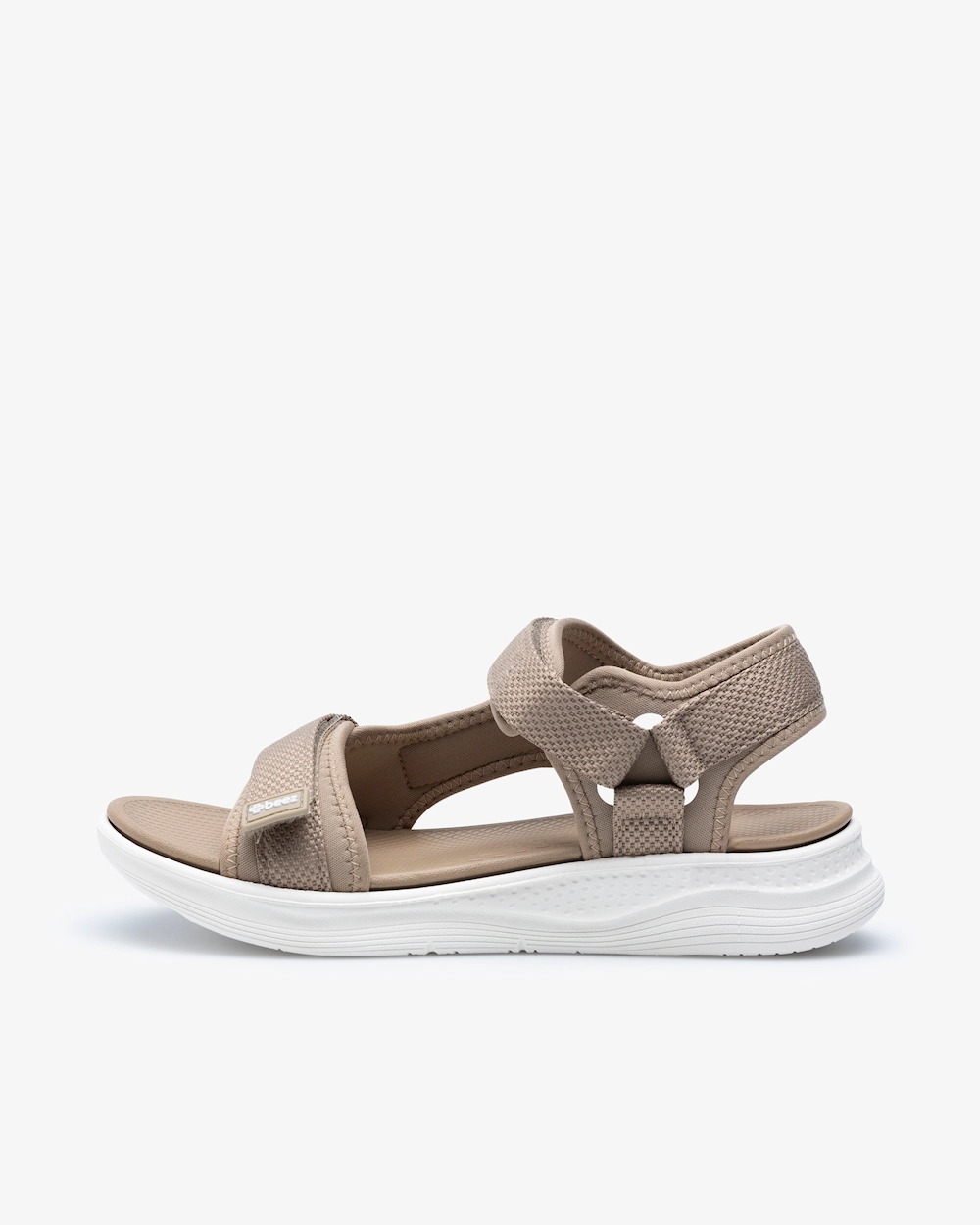 Beez Zen Velcro Sandal  Beige