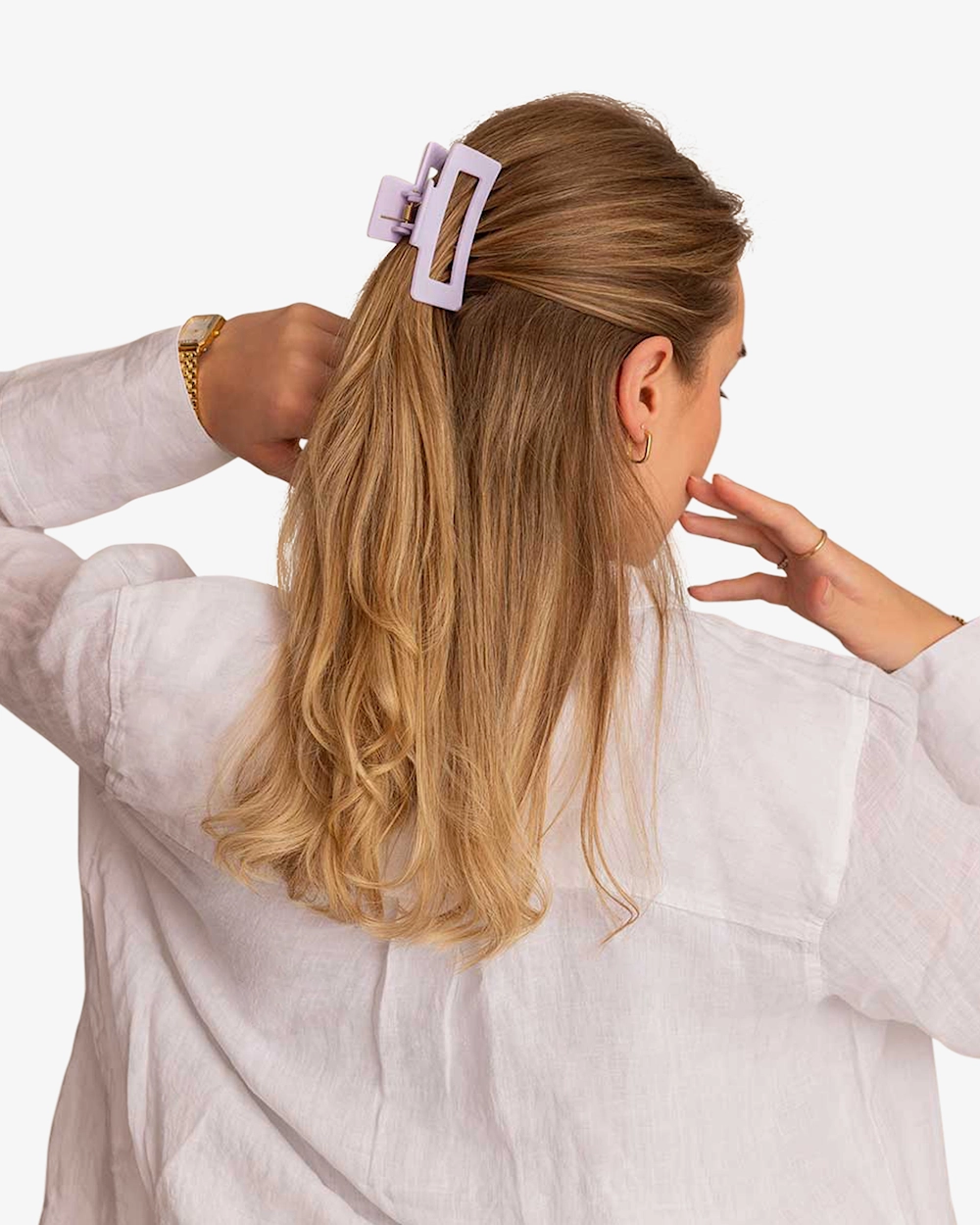 Léonie Hårspange Medium Lavendel