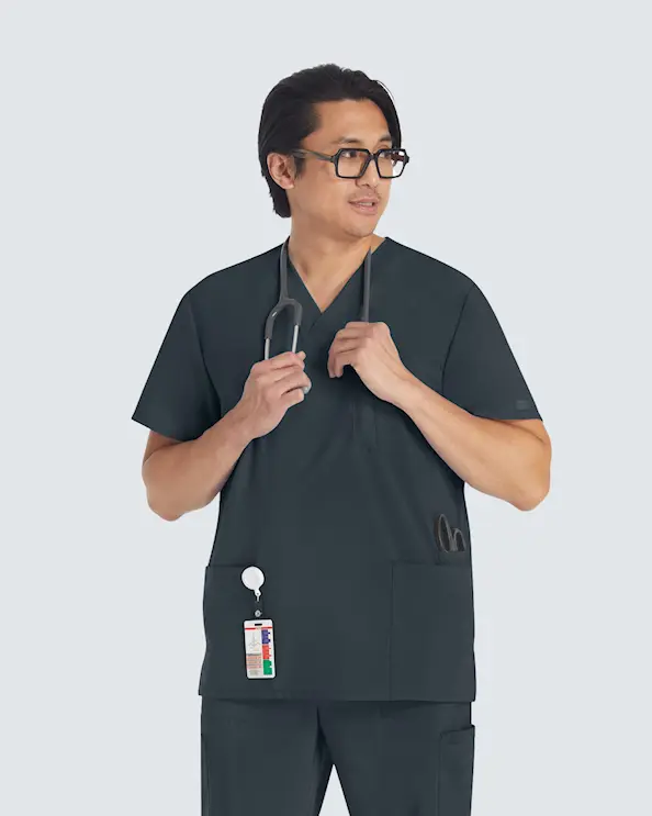 Dickies Busseronne med v-hals til herrer Graphite