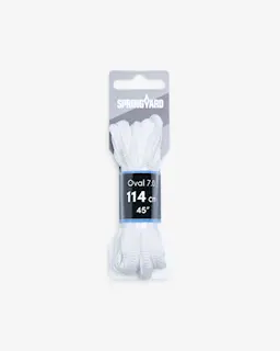 Springyard Oval Shoelaces Vit 110 cm