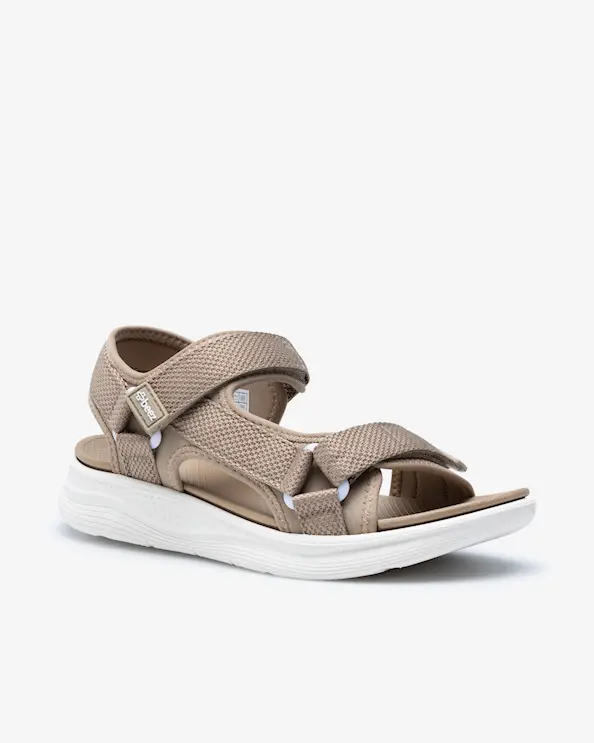 Beez Zen Velcro Sandal Beige