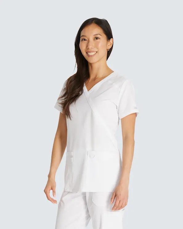 Dickies Mock Wrap Top Hvid