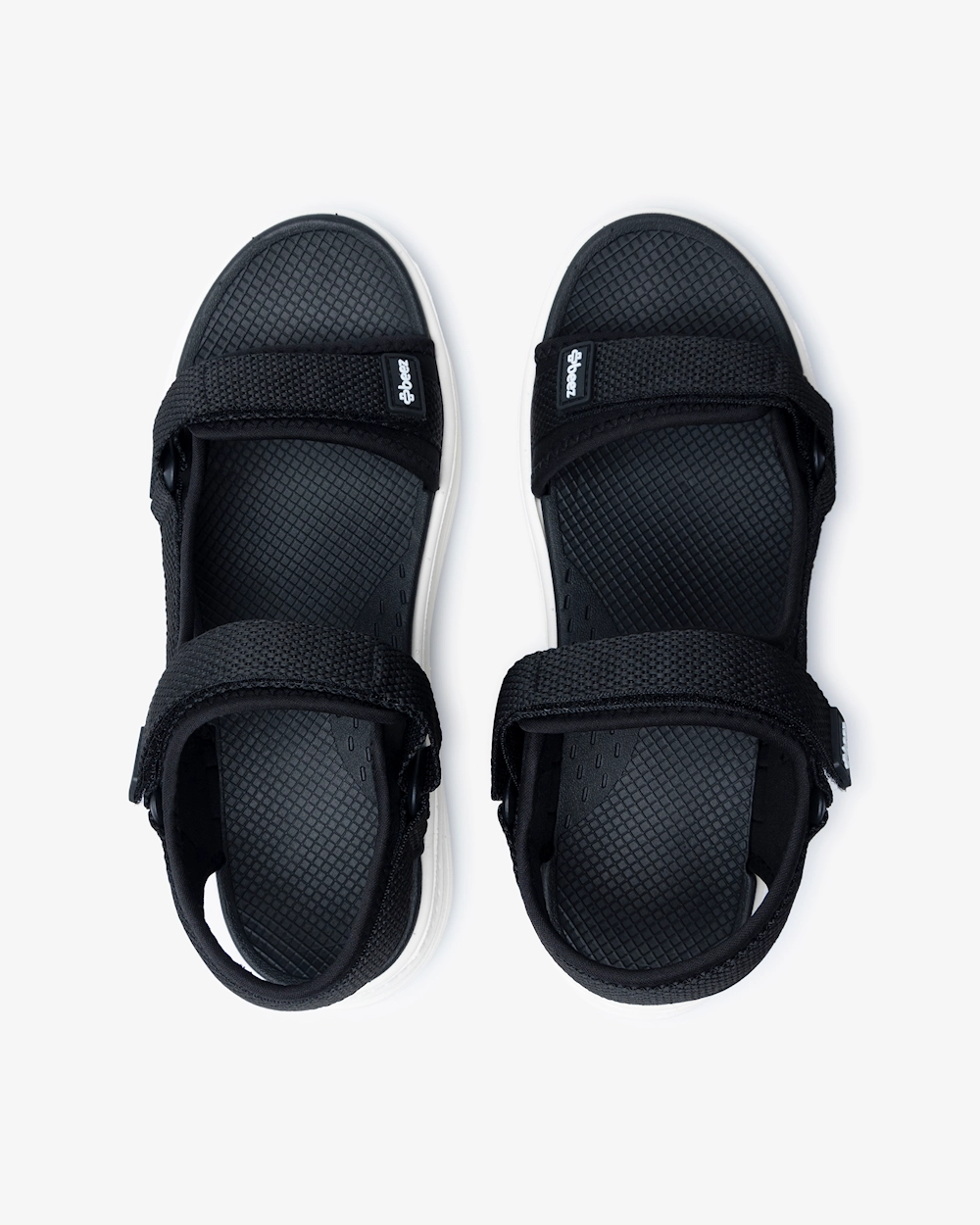 Beez Zen Velcro Sandal  Svart