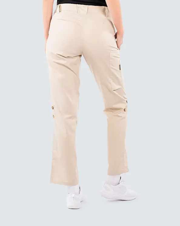 Almedahls Khaki Oppbrettbar Bukse Dame