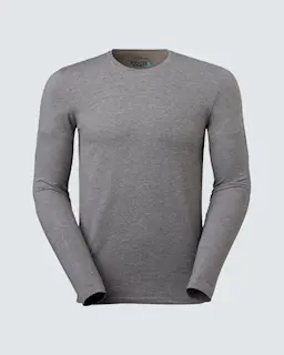 South West Långärmad T-shirt Leo Gråmelange