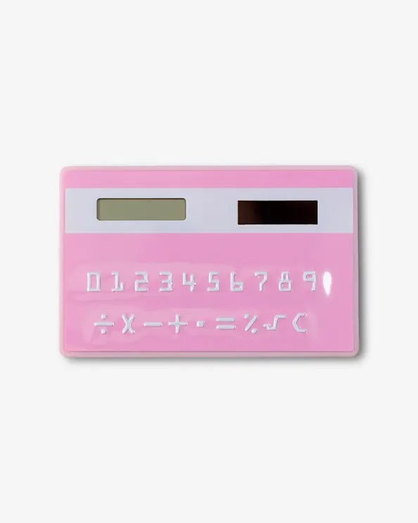 Lommeregner Lys pink