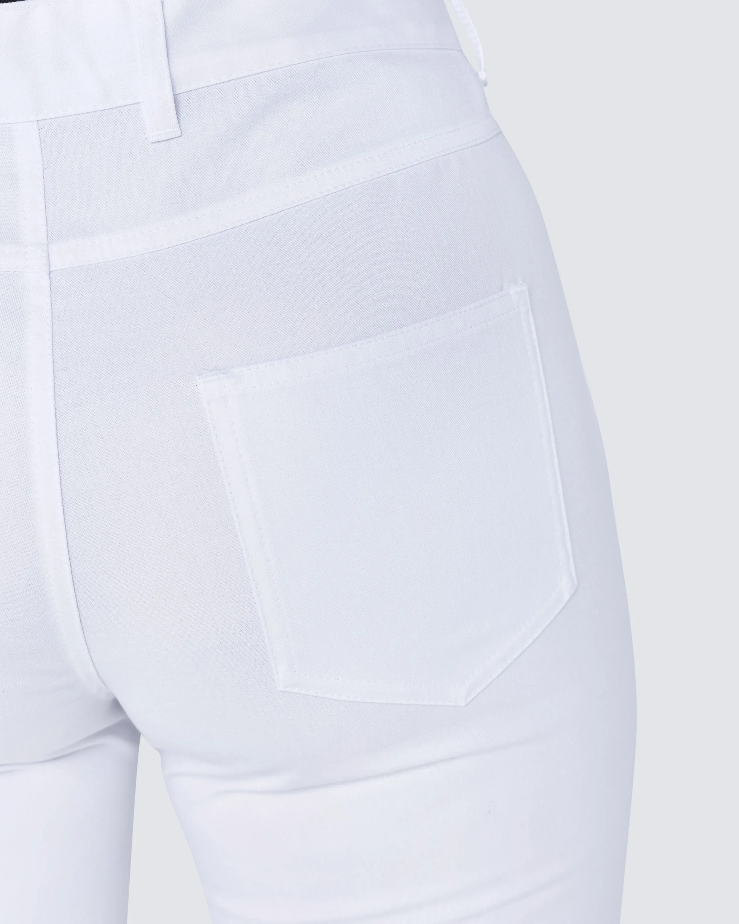 slim-fit bukser med stretch, Hvid | Køb color4care