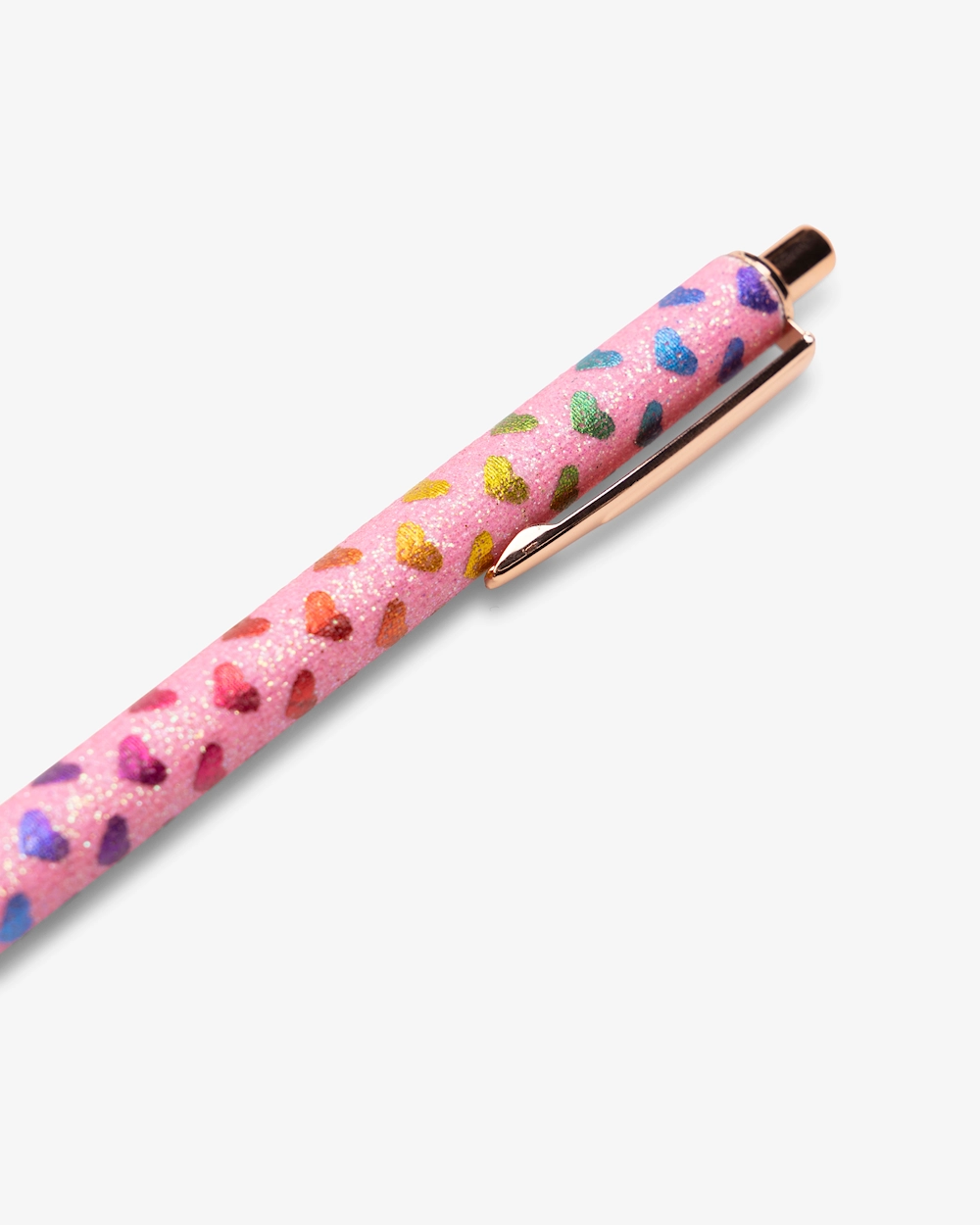 Bläckpenna glitterhjärta Hallonrosa