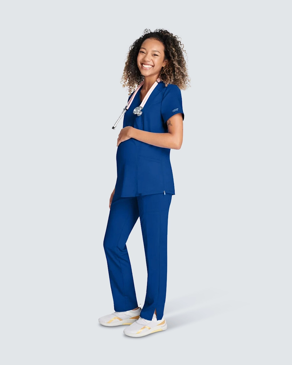 Cherokee Maternity Top Mock Wrap Marin