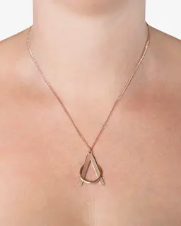 Halsband Ringhållare Lambda Rosé