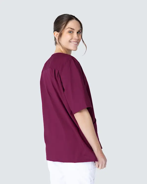 Almedahls V-bluse Unisex Vinrød