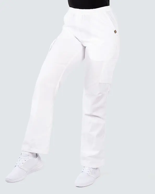 Nytello Rainbow Hvide Bukser Med Benlommer Unisex
